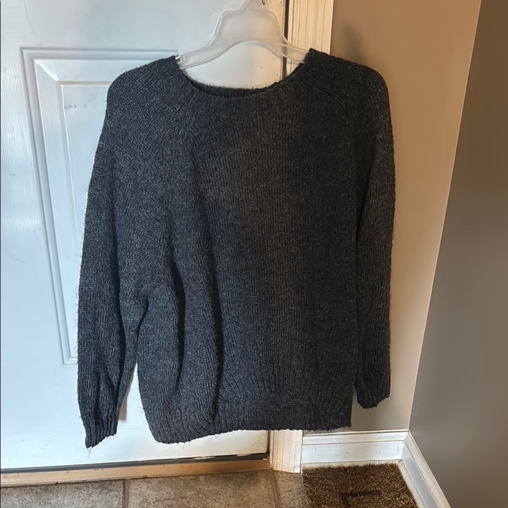 Old Navy Gray Crew Neck Sweater